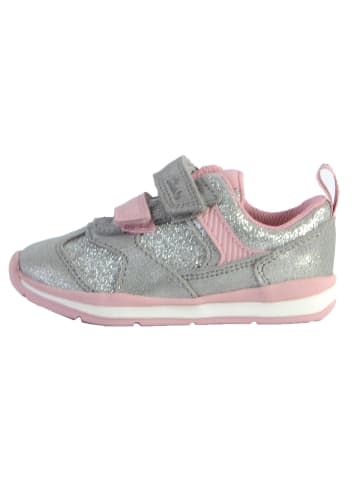 Clarks Ferris Run Kindersneaker aus Leder Grau