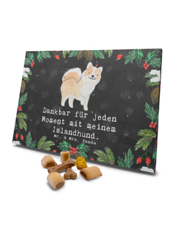 Mr. & Mrs. Panda Hunde Adventskalender Islandhund Moment mit Spruch in Kreidetafel
