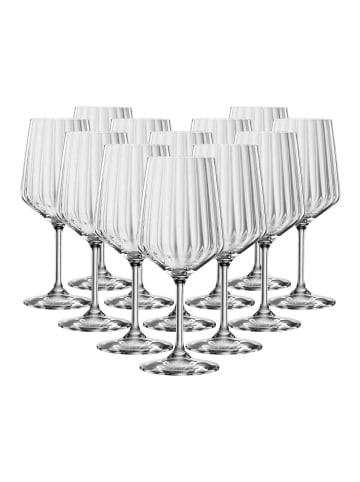12er Set Rotweingläser Lifestyle in Transparent 630 ml