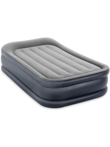 Intex Luftbett Deluxe Pillow Rest Raised Twin 99x191x42cm in Grau ab 8 Jahre