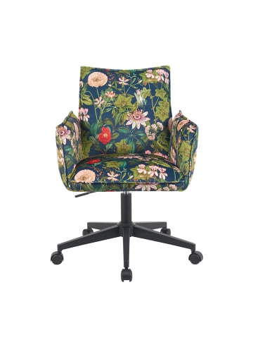DUBI Möbel 2er-Set: Bürostuhl Mika-Malu in Blumen - (B)60 x (H)86 x  (T)63 cm