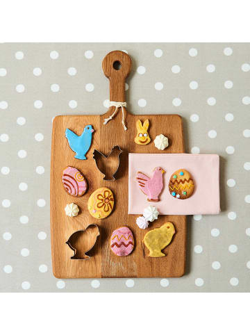 Butlers Ausstechform BISCUIT Küken 12er-Set in Silber