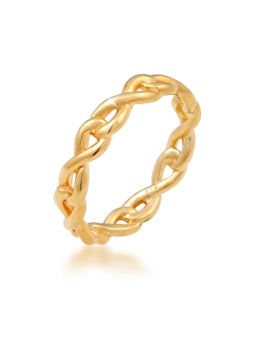 Elli Ring 925 Sterling Silber Infinity in Gold