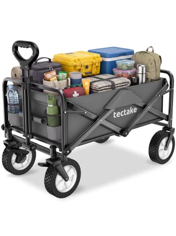 tectake Faltbarer Handwagen Leon mit Bremsen, Belastbarkeit 80kg
