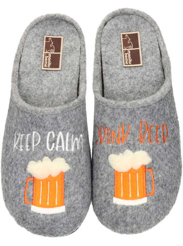 Manitu-Home Klassische Hausschuhe in grau