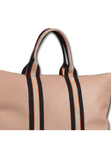 Toscanto Toscanto Cityrucksack Leder, Canvas rosa ca. 43cm
