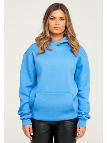 behype Kapuzenpullover - BHPERTH Basic Oversize Einfarbig in Blue