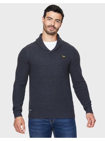 Threadbare V-Pullover Cromwell in Navy