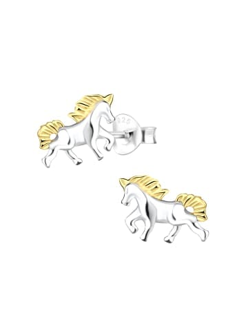 Alexander York Ohrringe, Ohrstecker PFERD in 925 Sterling Silber, 2-tlg.