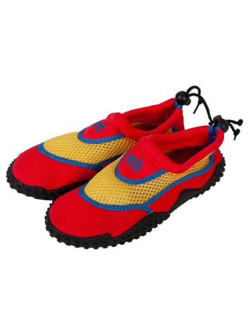 mh michael heinen Kinder Strandschuhe, Neopren, Badeschuh, in rot-gelb-blau