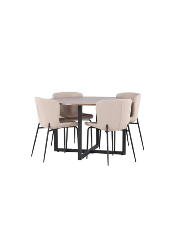 ebuy24 Walnuss 120 x 120 cm