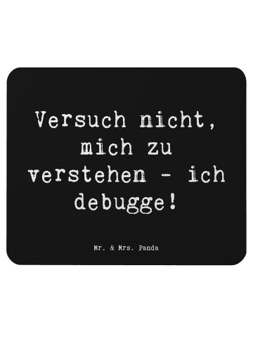 Mr. & Mrs. Panda Mousepad Spruch Softwareentwickler Debugging mi... in Schwarz