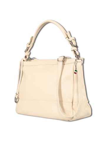 Florence Florence Schultertasche Leder beige ca. 38cm