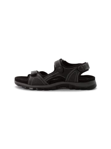 Camel Active Sandalen aus perforiertem Leder in Schwarz