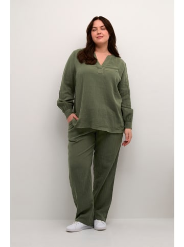KAFFE curve Langarm-Bluse KChella in Grape Leaf