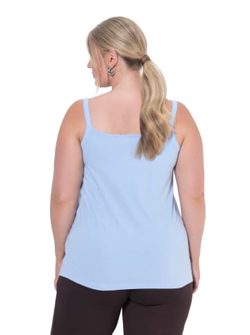 MIAMODA Strick-Top in quellenblau