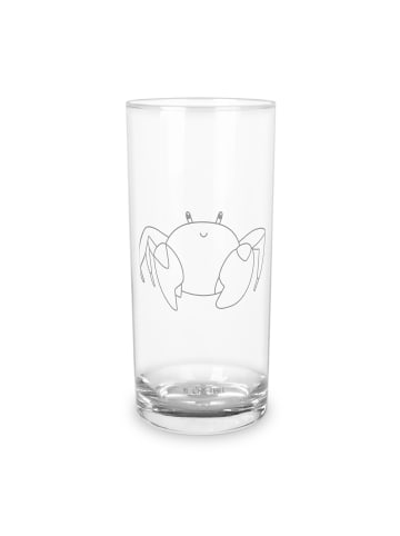 Mr. & Mrs. Panda Blümchentailglas Sternzeichen Krebs ohne Spruch in Transparent