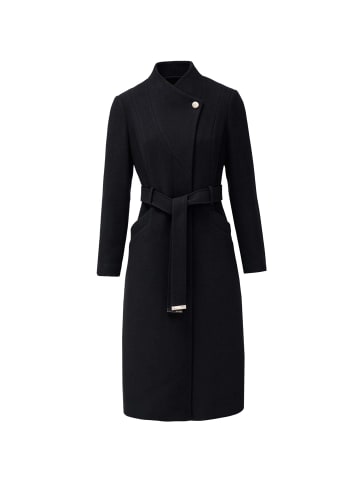 Salsa Jeans Wollmantel Long Wool Peacoat With Belt in Black
