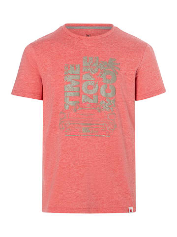 Timezone Rundhals Kurzarmshirt Frontprint Auto Design in Rot