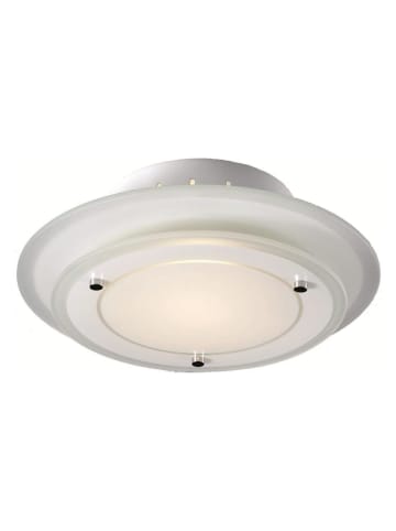 Licht-Erlebnisse Deckenlampe EEK G Ø 22 x (H)10 cm in Weiß