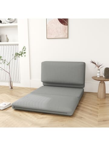 HOMCOM Bodensofa-275L x 120B x 10H cm-Hellgrau