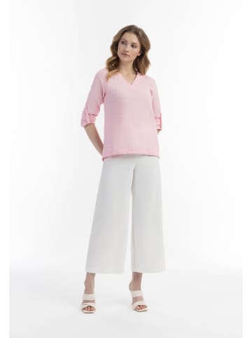 Usha Damen Blusenshirt Mit Spitze in Hellrosa