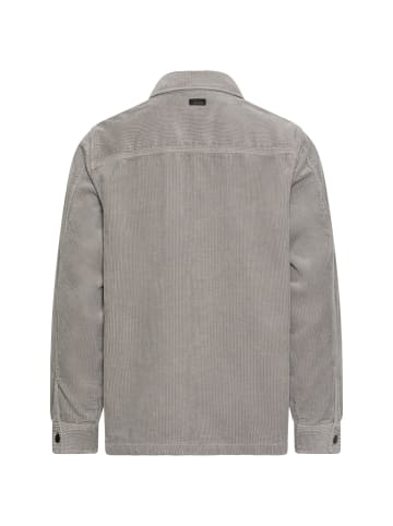 Camel Active Cord Overshirt aus 100% Baumwolle in Grau