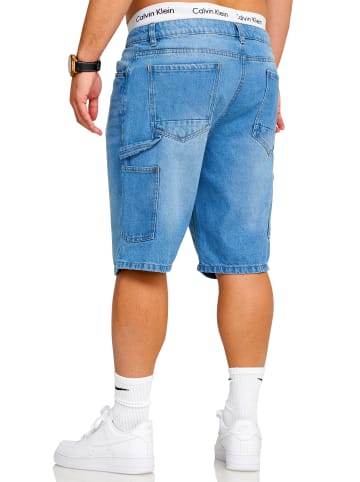 SOUL STAR Shorts - S2SAAR Kurze Hose Jeans Bermuda Carpenter Regular-Fit in Light Blue