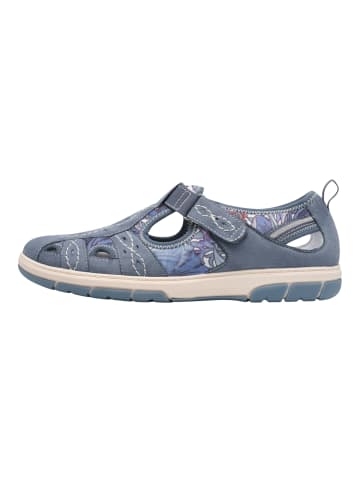Jana Slipper Klettschuh in blau/kombi