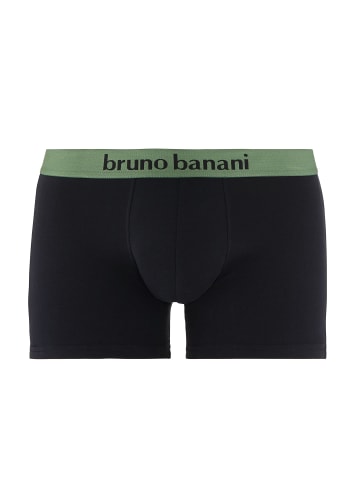 Bruno Banani Boxershort 2er Pack in Dillgrün/Schwarz