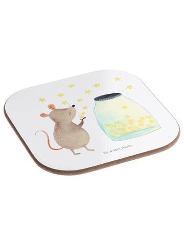 Mr. & Mrs. Panda Tischuntersetzer Maus Sterne ohne Spruch in Weiß