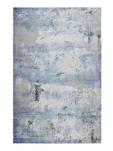 Wecon Home Kurzflorteppich Radiate in blau grau