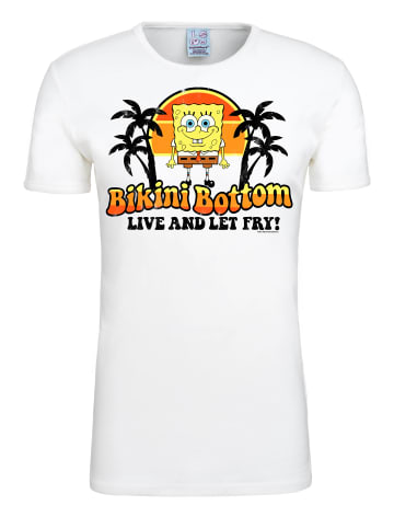 Logoshirt T-Shirt Spongebob - Bikini Bottom in altweiss