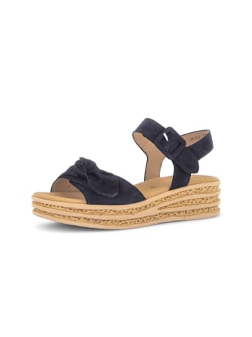 Gabor Plateau Sandalen in blau