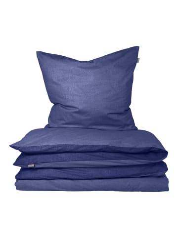 Schiesser Feinbiber-Bettwäscheset Doubleface in Blau