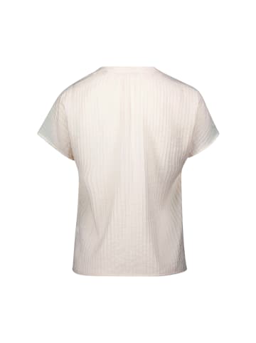 Zero  Crinkle-Bluse mit V-Ausschnitt in Eggnog