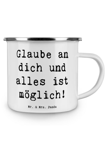 Mr. & Mrs. Panda Kaffeetasse Spruch Vertrauen in eigene Fähigkei... in Weiß