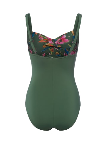 LASCANA Badeanzug in oliv pink - 0001