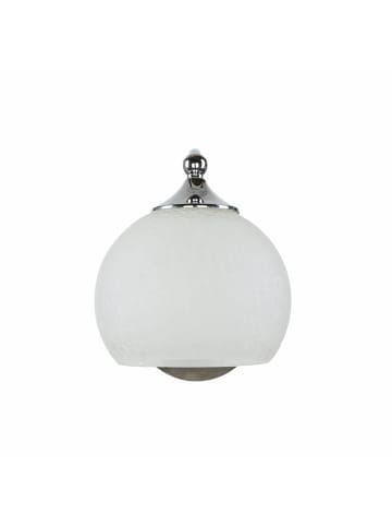 Licht-Erlebnisse Wandlampe (B)15 x (H)18 cm in Chrom Weiß