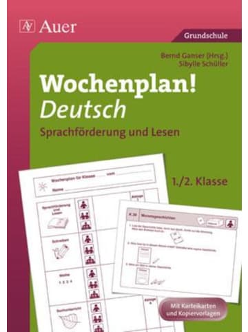 Auer Verlag Wochenplan Deutsch, Sprachförderung/Lesen 1-2 | Materialien zur...