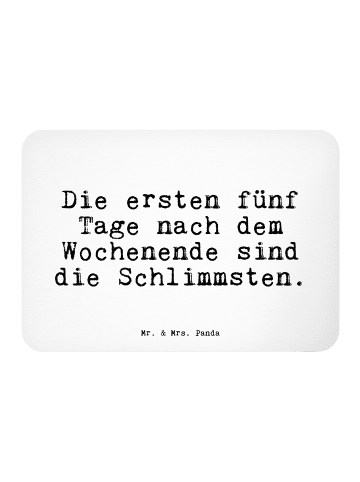 Mr. & Mrs. Panda Kühlschrankmagnet Die ersten fünf Tage... mit S... in Weiß