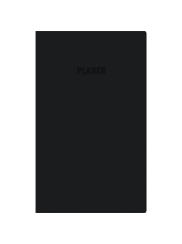 TeNeues Calendars & Stationery Kalender - Zettler Taschenplaner 1M/2S Leporello schwarz 2026 - Monatsplaner 10