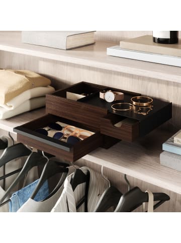 umbra Schmuckkasten Stowit schwarz  26 x 22 x 12cm in schwarz