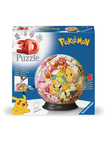 Ravensburger Konstruktionsspiel Puzzle 72 Teile 3D Puzzle-Ball Pokémon Kanto Region 6-99 Jahre in bunt