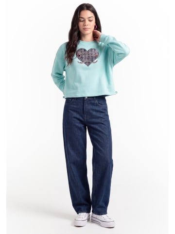 myMo Women Sweatshirt in Aqua