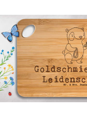 Mr. & Mrs. Panda Brett Goldschmied Leidenschaft mit Spruch in Braun