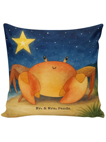 Mr. & Mrs. Panda Kissen 40x40 Sternzeichen Krebs Design ohne Spruch in Weiß