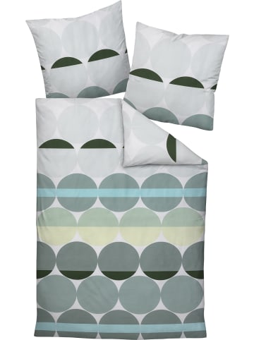 Janine Mako-Satin Bettwäsche in grün