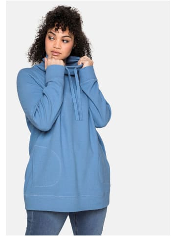 sheego Sweatshirt in jeansblau