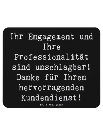 Mr. & Mrs. Panda Mauspad Spruch Kundendienstmitarbeiter Held mit... in Schwarz